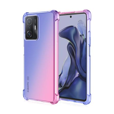 Xiaomi Mi 11t Pro - Silikonskal Floveme Blå/rosa