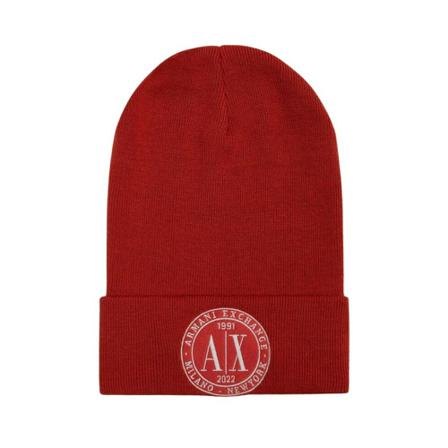 Armani Exchange, Beanie Rood, unisex, Maat:ONE Size