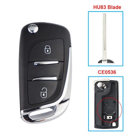 Fjernkontroll Bilnøkkelhus For Peugeot 208 307 406 308 206 306 307 407 807 207 607 107 Partner Nøkkelveske For Citroen C4 C2 Xsara C3 C8