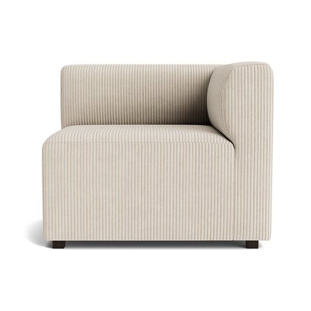 Roma hjørnemodul, højrevendt, Poso Beige, 80x70x65cm - Komfortabel Sofa med Koldskum & PU Skum Fibervat - Ideel til afslapning