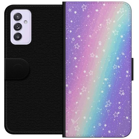 Kompatibel Tegnebogsetui til Samsung Galaxy A82 5G Rainbow-farvet pastelbaggrund med hvide stjerner og glitrende prikker i blød overgang