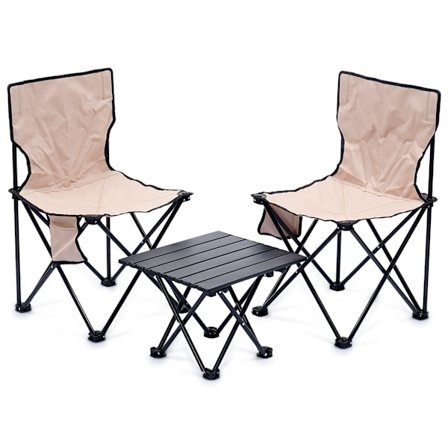 Campingstole med 3-elements bord