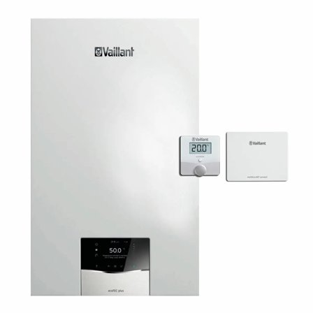 Caldaia Vaillant ecoTEC plus VMW 35 CS/1-5 a condensazione camera stagna 35 kW metano + termostato smart SensoROOM Connect