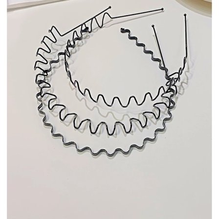 Pack 3 Svarta diadem i metall