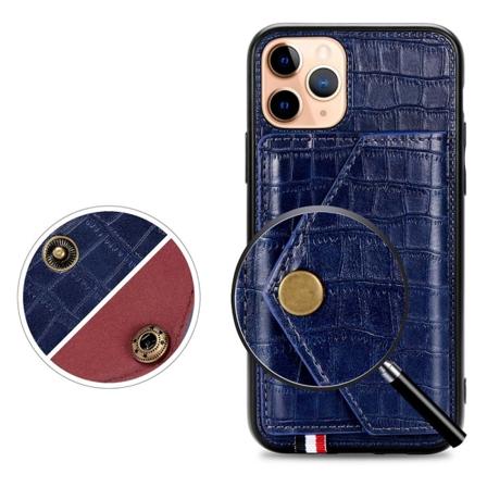 Elegant Skal med Korthållare - iPhone 11 Pro Blå