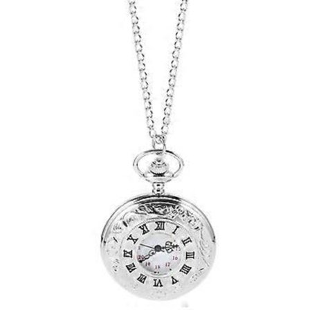 Klassisk Lommeur Romertall Skala Hengende Klokkekjede Belte Lommeur