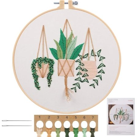 Kirjontapakkaus aloittelijoille, DIY ristipisto kirjonta aloituspakkaus