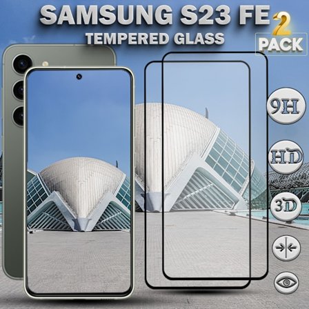 2-Pack Samsung S23 FE - 9H Härdat Glass - Super Kvalitet 3D