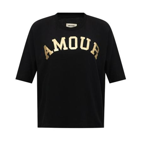 Zadig & Voltaire T-Shirts , Zwart , Dames , Maat: S