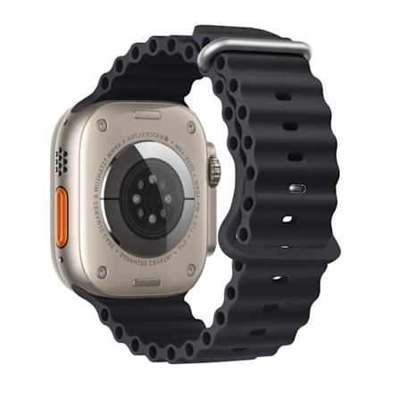 Ocean rem F?r Apple Watch Ultra 2 armband 49mm 45mm 44mm 40mm 41mm 42mm 49 mm silikon armband iWatch serie 9 7 6 3 se 8 Midnight Y