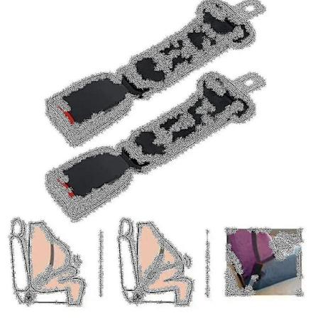 Turvavy t 1/2 Pakkaus Universaali auton vy pidennin S dett v vy pidennin 2 pcs 36cm