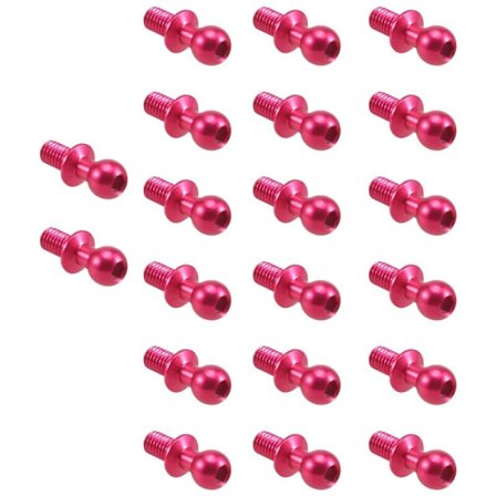 20 st M3 metall sexkantskulhuvudskruvar för TT-01 TT-02 Sakura D4 D5 1/10 Universal fjärrkontroll driftbil reservdelar, 2