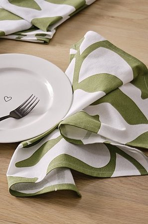 Jotex - Servetten 4-pack Donkergroen Donkergroen - DELLA - Koop Servetten bij Jotex