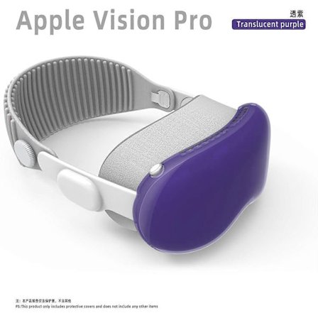 Til Vision Pro Gennemsigtigt Etui, Beskyttelsesetui til Vision Pro VR-headset, Gennemsigtigt TPU Beskyttelsescover til Apple Vision Pro Kofangere