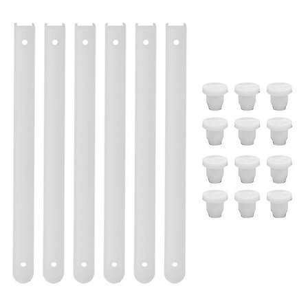 3 sæt plastik skuffeskinner glide skinner skuffe udskiftningsdele skuffeskinner