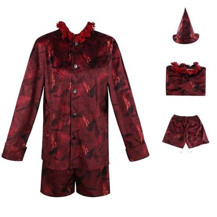 2022 Ny Cosdaddy Film Pinocchio Cosplay Kostume Rød Skjorte Shorts Hat Halloween Kostume Til Voksne Mænd Kvinder M