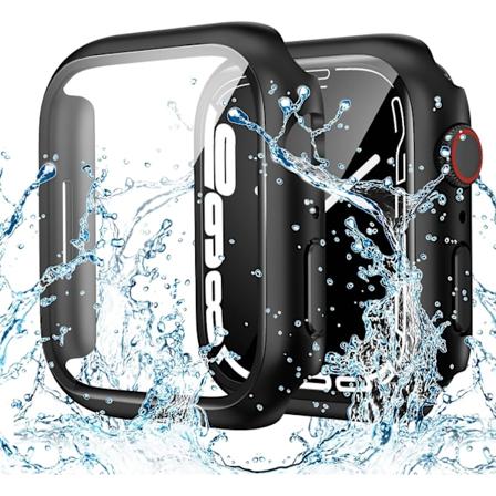 Vedenkestävä kotelo, joka on yhteensopiva Apple Watch 44 mm:n kanssa, musta Black 44mm