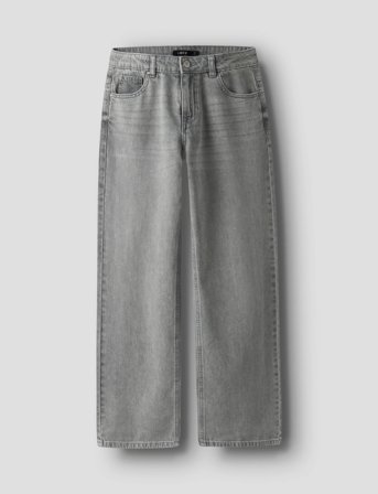LMTD Nlfbett Dnm Nw R Wide Pant Noos - Grey - 176