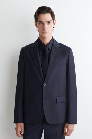 COS Men's Wool Tie in Blue