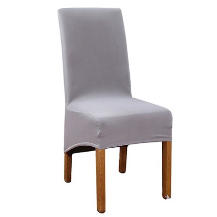 4 stk. elastiske moderne stoleben, aftagelige vaskbare strækbare spisebordsstolebetræk, stoleben til spisestueindretning, hotel og bryllup (blå grå)