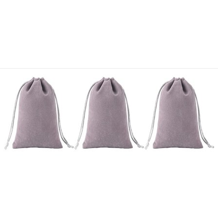 Fløjls snørelukningsposer til smykker til gaver og festlige lejligheder, rød, 20 x 25 cm, pakke med