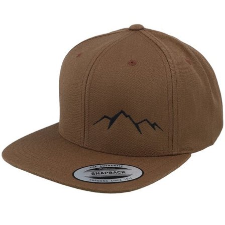 Wild Spirit - Brun snapback Keps - Small Mountain Black/Tan Brown Snapback @ Hatstore