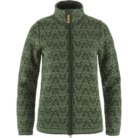 Fjällräven Snow Cardigan XXS - female - Deep Forest/Vert - Pulls & knitwear