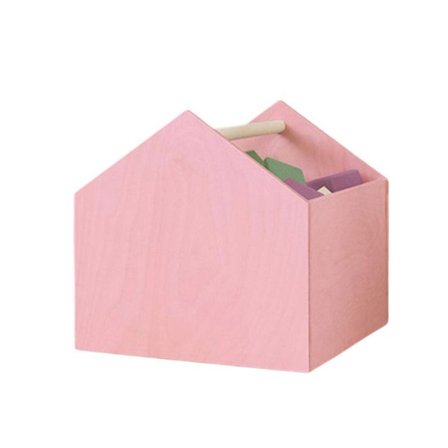 Förvaringslåda HOUSE rosa