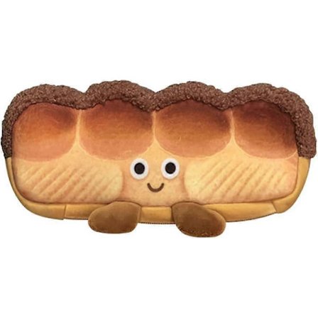 Kreativ nyhet morsom ansiktssimulering ekte mat-tema toast pølsebrød karakter myk polstret overflate klær glidelås penalhus pennal - pølse