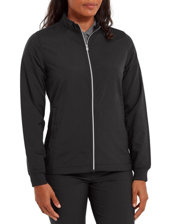 FootJoy Full-Zip Wind Shirt - Black - M