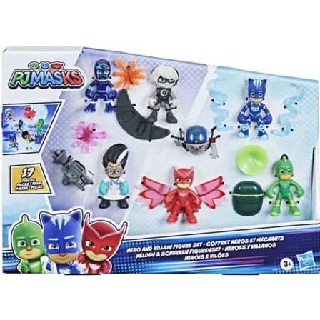 Pyjamashjältarna / Pj Mask J Hero & Villians Figurset White