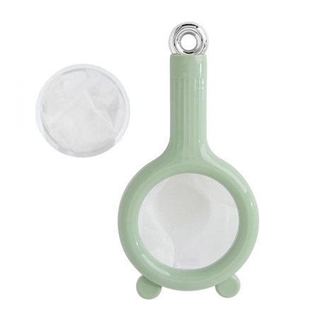 Hienosilmäinen ruokasiivilä, kestävä, monipuolinen, helppo puhdistaa, hienosilmäinen suodatinlusikka kotiin, keittiöön, vihreä