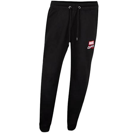 Marvel Comics Herr Stacked Logo Joggingbyxor S Svart Black S
