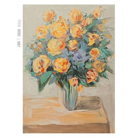 Olie maleri - TD - Dekorativ - 60x60 cm - Indendørs - Naturlig