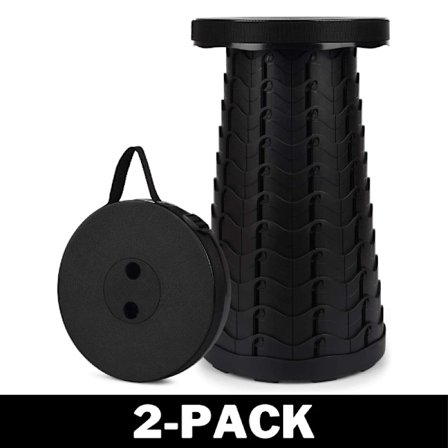 Smart og udfoldelig skammel/stol, sort