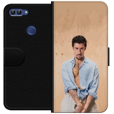 Kompatibelt Lommeboketui til Huawei P smart Bad Bunny Super Bowl-inspirert grafikk med NFL-trofé og San Francisco-bro i sportdesign