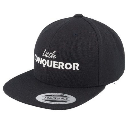 Kiddo Cap - Svart snapback Keps - Kids Little Conqueror Black Snapback @ Hatstore