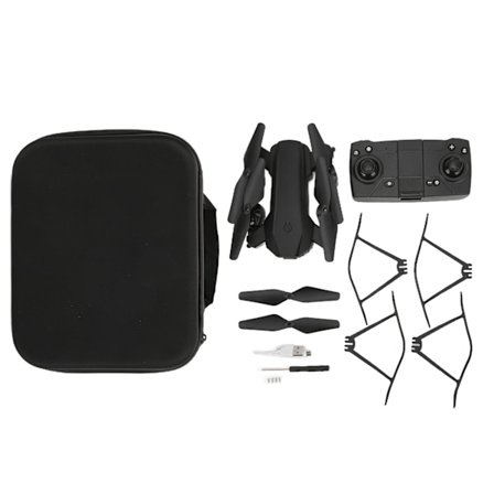 Mini Drone til børn 4K Dobbelt Kamera RC Quadcopter Foldbar Drone Legetøj Støtte Hovedløs TilstandSort