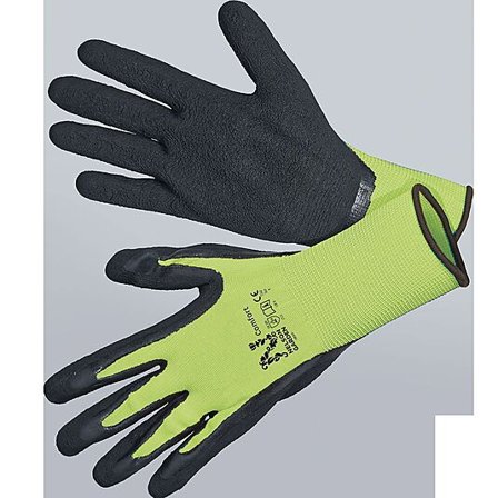 NELSON GARDEN HANSKE COMFORT STR 7 LIME/SVART