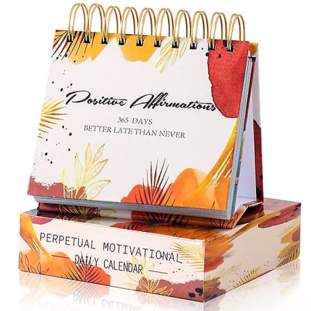 Motiverande Inspirerande Daglig Kalender med Inspirerande Citat Livfull Färg Engelska Bokstäver 365 Dagars Kalender Skrivbordsdekor Kontorstillbehör