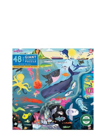 Eeboo Giant Puzzle 48 Pcs - Within The Sea - Multi/patterned - ONE SIZE