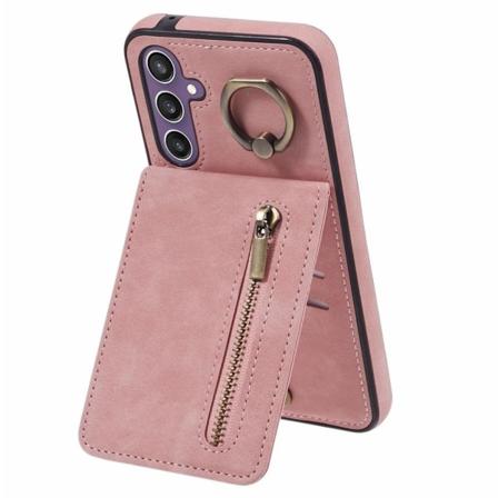 Samsung Galaxy S24 Fodral med ringhållare - Rosa Rosa