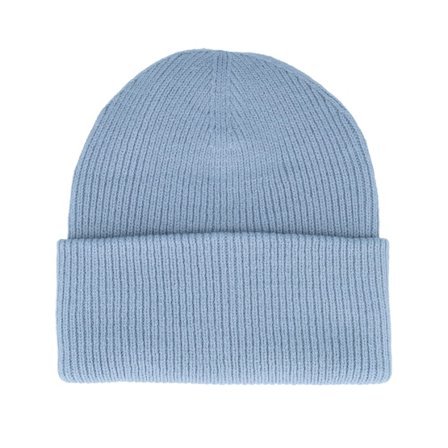 Beechfield - Blauw cuff Beanie - Engineered Dusty Blue Soft Deep Cuffed @ Hatstore