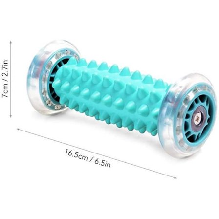 Fotmassasjesett - Massasjerulle og 2 massasjeballer - Blå[CO]