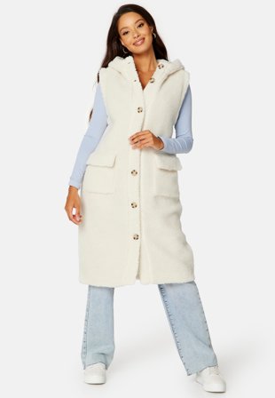 Happy Holly Annie Teddy Vest Cream Klær