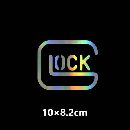 Vandtæt Glock-bilklistermærke til lastbilkøretøjsmærkat Colorful 10x8.2cm