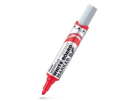 PENTEL Whiteboardpenna Maxiflo rund röd - Lyreco - Kontorsmaterial - Pennor - Whiteboardpennor - Rund spets