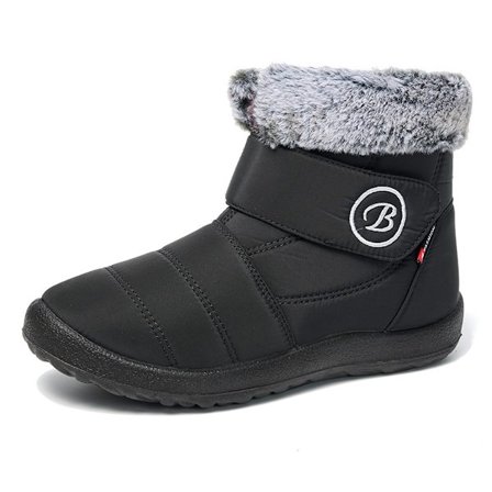 Moderne Dame Vintertøj Flade Lynlås Hold Varmen Sne Støvler Komfortable Korte Støvler Sko Dame Vinterstøvler Sløjfe
