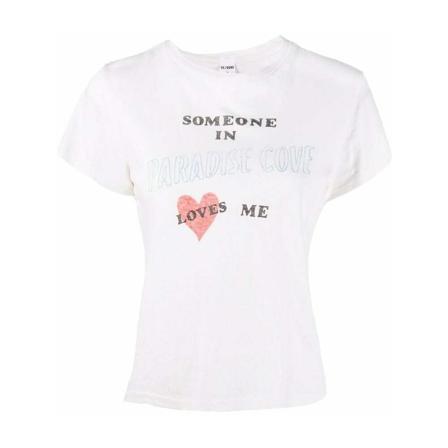 Re/Done, T-Shirt Wit, Dames, Maat:S