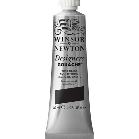 Winsor & Newton Designers Gouache 37 ml (Price Group 4) Ivory black, ml 331